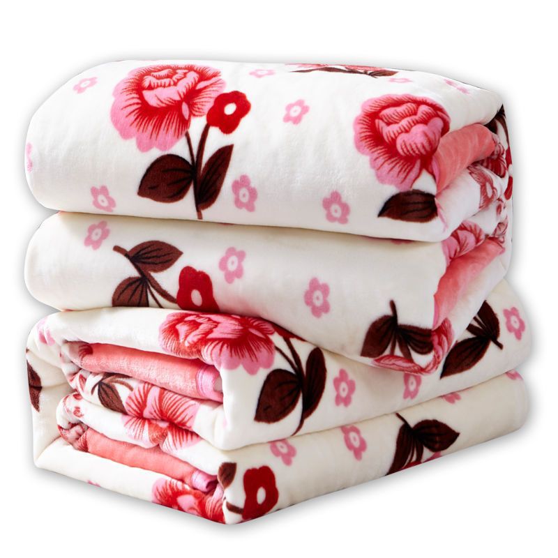 Bed Sheet Flannel Plush Thickened Fast Heating Sup...